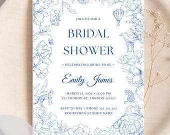 Elegant Safari Bridal Shower